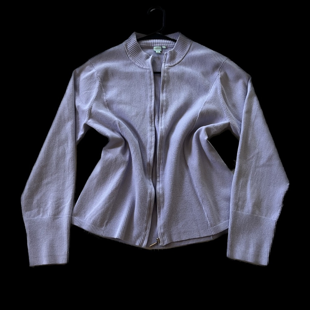 SHU SHU purple zipper jacket
